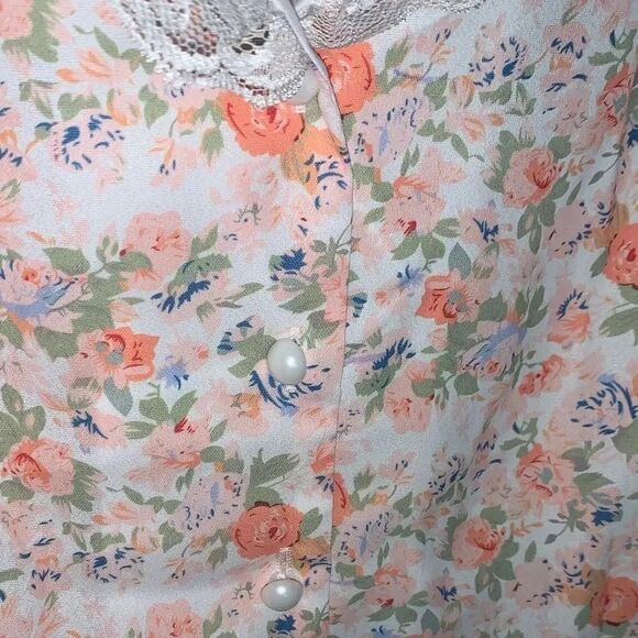 Scarlet Darkness floral lace trim maxi dress - Picture 3 of 5